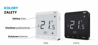 TECH R-8S PLUS dedykowany regulator pokojowy BIAŁY