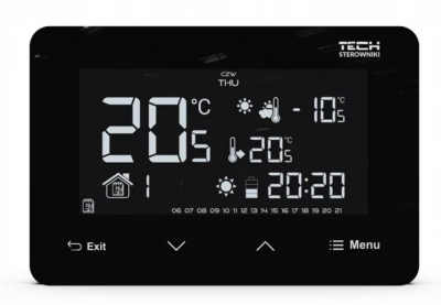 TECH ST-293 v3 regulator pokojowy sterownik CZARNY