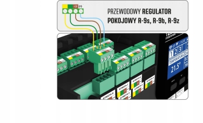 TECH R-9b dedykowany regulator pokojowy przewodowy BIAŁY