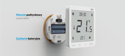 TECH ST-297 v2 bezprzewodowy regulator pok. BIAŁY