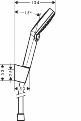 HANSGROHE Zestaw prysznicowy Crometta Vario/Porter 1,25 m