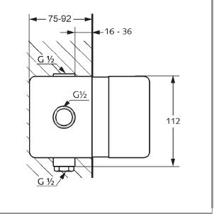 KLUDI LOGO NEO element podtynkowy DN 15