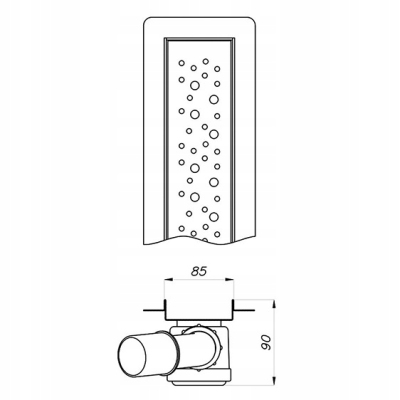BLUE WIPER odwodnienie liniowe DROP 900 mm ruszt nierdzewny B053301009