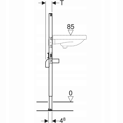 Geberit DUOFIX stelaż do umywalki H-112 cm 111.430.00.1