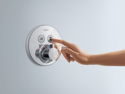 HANSGROHE ShowerSelect S Bateria termostatyczna ShowerSelect S dla 2 odbiorników, montaż podtynkowy, element zewnętrzny