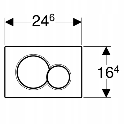 GEBERIT przycisk SIGMA 01 chrom matowy 115.770.JQ.5