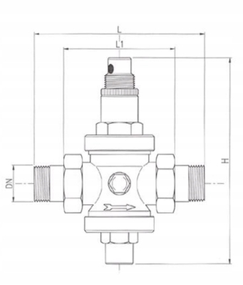Malgorani Eurobrass reduktor ciśnienia wody 1