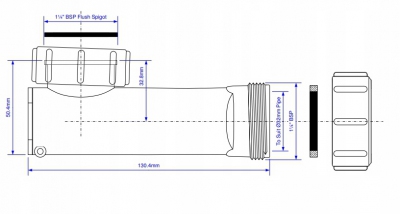 McAlpine syfon umywalkowy niski samozamykajacy WHB1-32