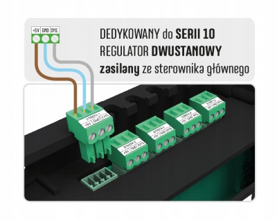 TECH R-10z dedykowany regulator pokojowy przewodowy BIAŁY