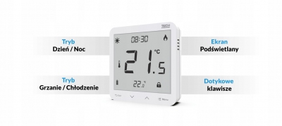 TECH ST-297 v2 bezprzewodowy regulator pok. BIAŁY