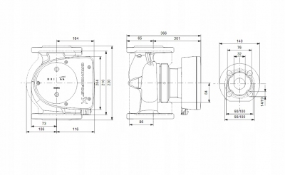 GRUNDFOS Pompa C.O. MAGNA1 32-120 F 99221285