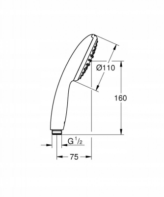 GROHE TEMPESTA 110 słuchawka prysznicowa rączka natrysku 27923003