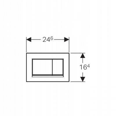 GEBERIT przycisk SIGMA30 czarny mat 115.883.16.1