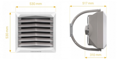 VTS VOLCANO nagrzewnica wodna VR MINI 3 AC 27KW z konsolą + sterownik WING