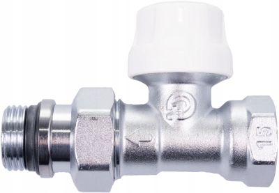 Caleffi prosty zestaw zaworów termostatyczny z głowicą KIT4221402