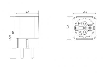 SALUS SPE600 Smart Plug inteligentna wtyczka