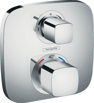 HANSGROHE Ecostat E Bateria termostatyczna do 2 odbiorników, montaż podtynkowy, element zewnętrzny