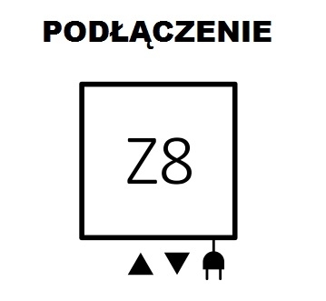 TERMA grzejnik łazienkowy ZIG ZAG 500 x 835 mm BIAŁY podłączenie środkowe Z8