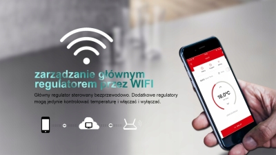 EUROSTER T8WIFI listwa ogrzewania podłogowego moduł internetowy + regulator