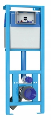 KK-POL BLUE zestaw podtynkowy WC kompletny 6w1 miska deska przycisk stelaż