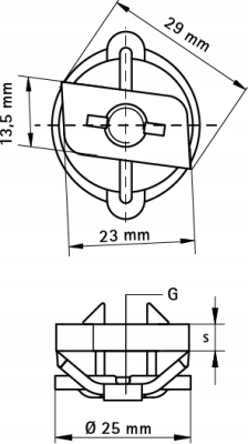 WALRAVEN RapidRail Nakrętka ślizgowa M8 6513108