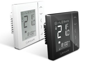 SALUS VS10BRF Cyfrowy regulator temperatury, bezprzewodowy, 4 w 1 CZARNY
