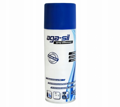 AGA-SIL Spray silikonowy środek poślizgowy spray 400ml 1050010
