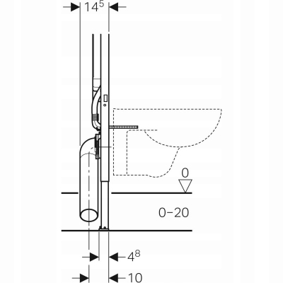 Geberit Duofix Sigma 8cm stelaż do WC 111.796.00.1