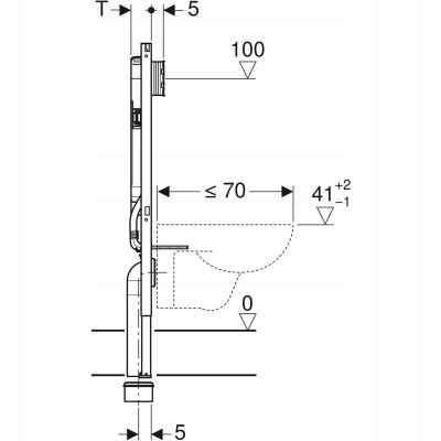 Geberit Duofix Sigma 8cm stelaż do WC 111.796.00.1