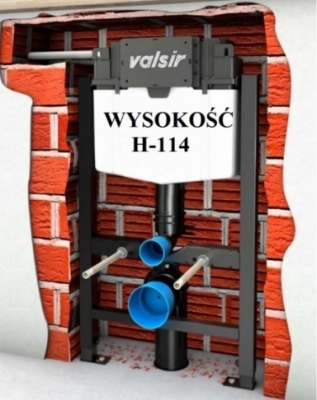 VALSIR WINNER-S stelaż wc H114 do lekkiej zabudowy