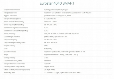 EUROSTER 4040 SMART Regulator temperatury WIFI