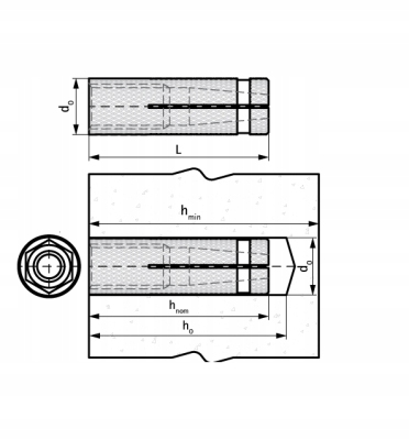 WALRAVEN WBA Tuleja mosiężna rozporowa M8 - 28mm 6107008