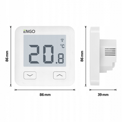 SALUS Engo E10W WIFI Regulator temperatury BIAŁY