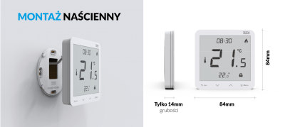TECH R-9s PLUS dedykowany regulator pokojowy BIAŁY