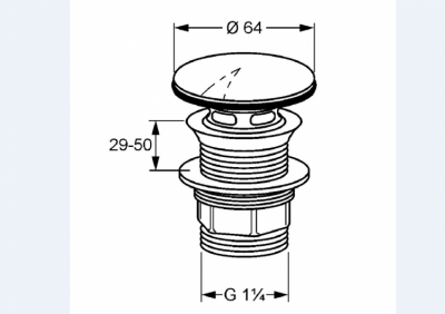 KLUDI BAD SIFONE DO UMYWALEK BEZ PRZELEWU