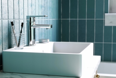 DEANTE TUBO Bateria umywalkowa stojąca chrom BUT_020M