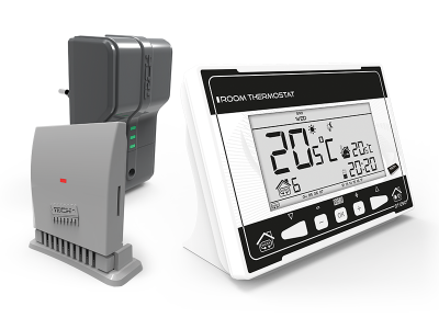 TECH ST-290 v2 Regulator pokojowy dwustanowy * komunikacja bezprzewodowa, chwilowe podświetlenie