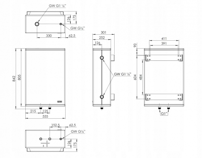 AFRISO Zbiornik buforowy ABT 50 6805000