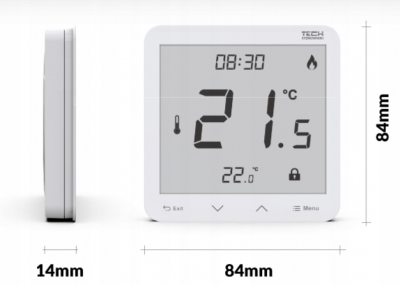 TECH R-10S PLUS dedykowa regulator pokojowy CZARNY