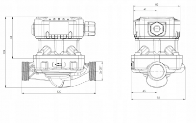 AFRISO Pompa obiegowa APH 160 15-7 130mm 1816000