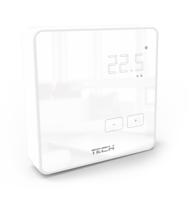 TECH R-10z Przewodowy REGULATOR POKOJOWY DWUSTANOWY DEDYKOWANY CZARNY