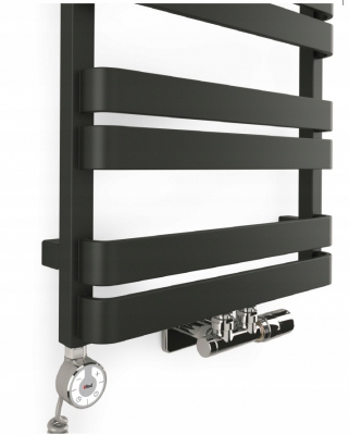 TERMA Grzejnik WARP T COTONN 1110x500 CZARNY MAT