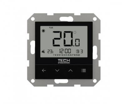 TECH F-4Z V1 przewodowy regulator pokojowy CZARNY
