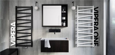 TERMA VIPERA grzejnik łazienkowy 500x1230 CZARNY MAT