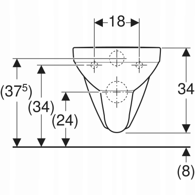 Geberit Selnova Square Rimfree miska wisząca WC bezkołnierzowa 500.275.01.1