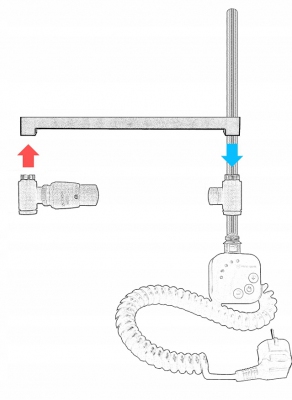 VARIO zawór grzejnikowy INTEGRA ALL IN BIAŁY LEWY