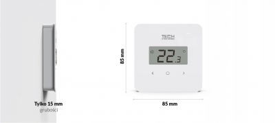TECH R-12b dedykowany regulator pokojowy BIAŁY