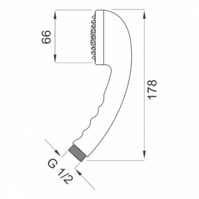 FERRO Rączka natrysku 1-funkcyjna MILO