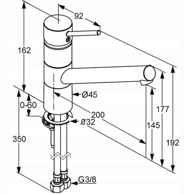 KLUDI SCOPE XL bateria kuchenna zlewozmywakowa STAL SZLACHETNA 339309675