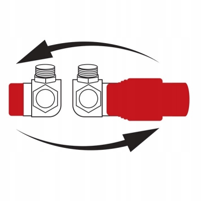 FERRO Zestaw termostatyczny osiowy ,antracyt